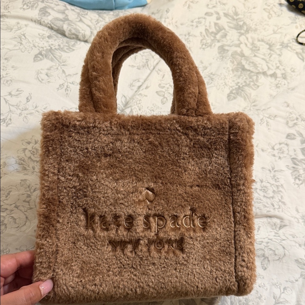 kate spade Tan Faux Fur Tote